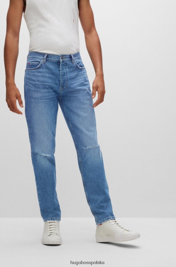 Hugo Boss Zwężane jeansy hugo w kolorze niebieskiego, sztywnego denimu niebieski R0X0H64067