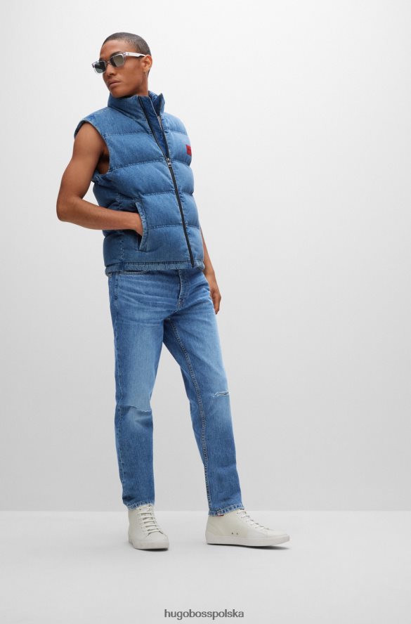Hugo Boss Zwężane jeansy hugo w kolorze niebieskiego, sztywnego denimu niebieski R0X0H64067