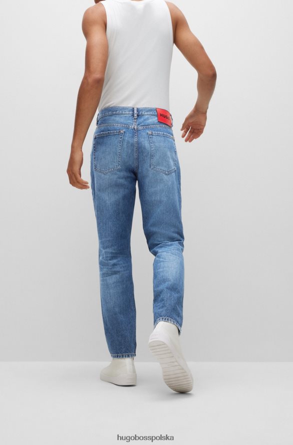 Hugo Boss Zwężane jeansy hugo w kolorze niebieskiego, sztywnego denimu niebieski R0X0H64067