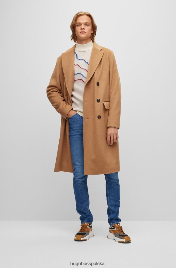 Hugo Boss ciemnoniebieskie jeansy slim fit z niebieskiego, wygodnego dżinsu hugo ze stretchem ciemny niebieski R0X0H61645