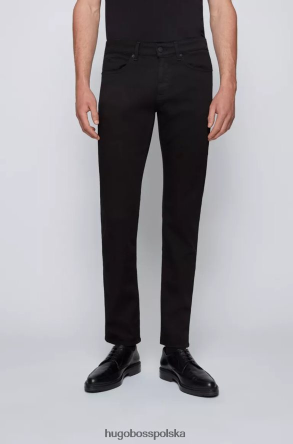 Hugo Boss dżinsy delaware nr 50449661 czarne czarny R0X0H6158