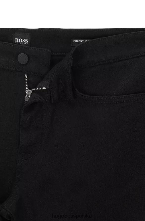 Hugo Boss dżinsy delaware nr 50449661 czarne czarny R0X0H6158
