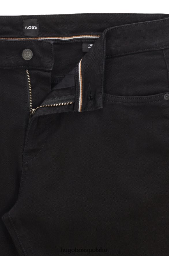 Hugo Boss dżinsy delaware nr 50470514 czarne czarny R0X0H6134