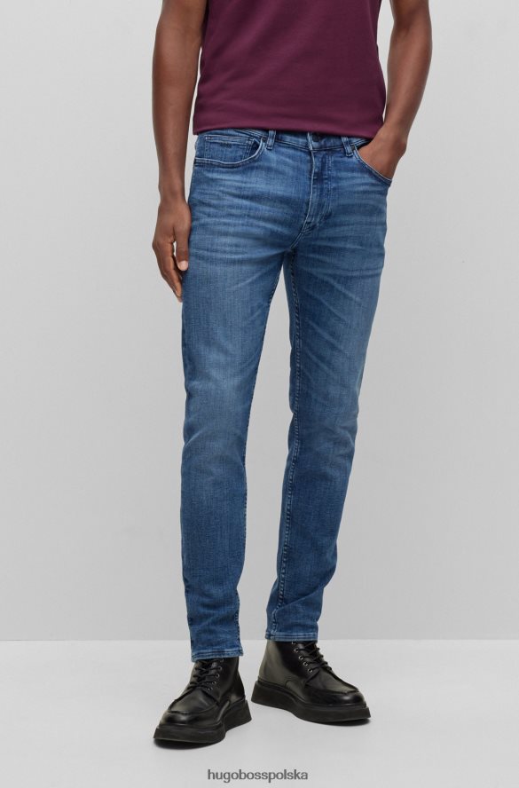 Hugo Boss dżinsy slim-fit w kolorze niebieskim, najwyższej jakości, jeansowo-niebieskie hugo niebieski R0X0H62475