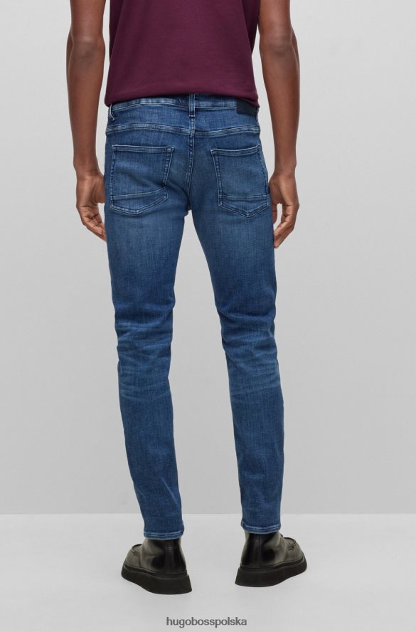 Hugo Boss dżinsy slim-fit w kolorze niebieskim, najwyższej jakości, jeansowo-niebieskie hugo niebieski R0X0H62475