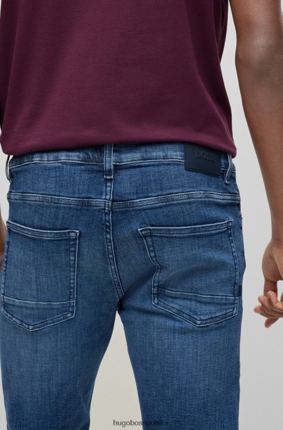 Hugo Boss dżinsy slim-fit w kolorze niebieskim, najwyższej jakości, jeansowo-niebieskie hugo niebieski R0X0H62475