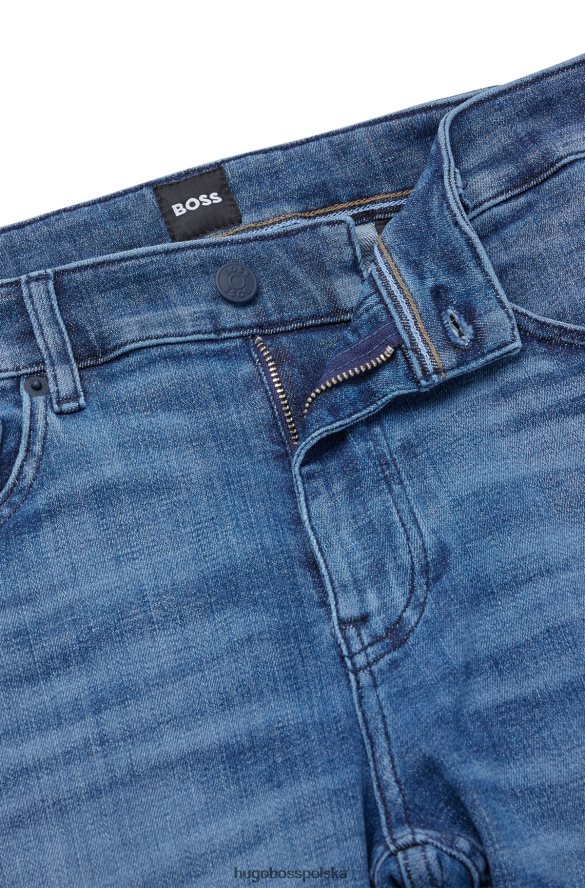 Hugo Boss dżinsy slim-fit w kolorze niebieskim, najwyższej jakości, jeansowo-niebieskie hugo niebieski R0X0H62475