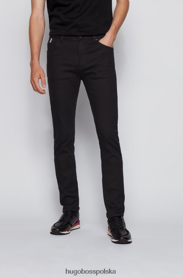 Hugo Boss dżinsy zwężane 50437961 czarne czarny R0X0H6349