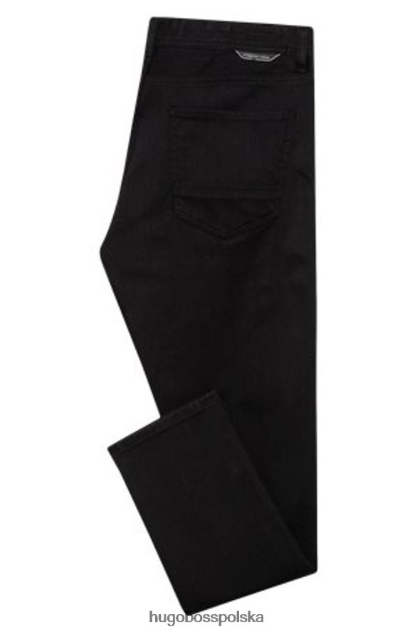 Hugo Boss dżinsy zwężane 50437961 czarne czarny R0X0H6349