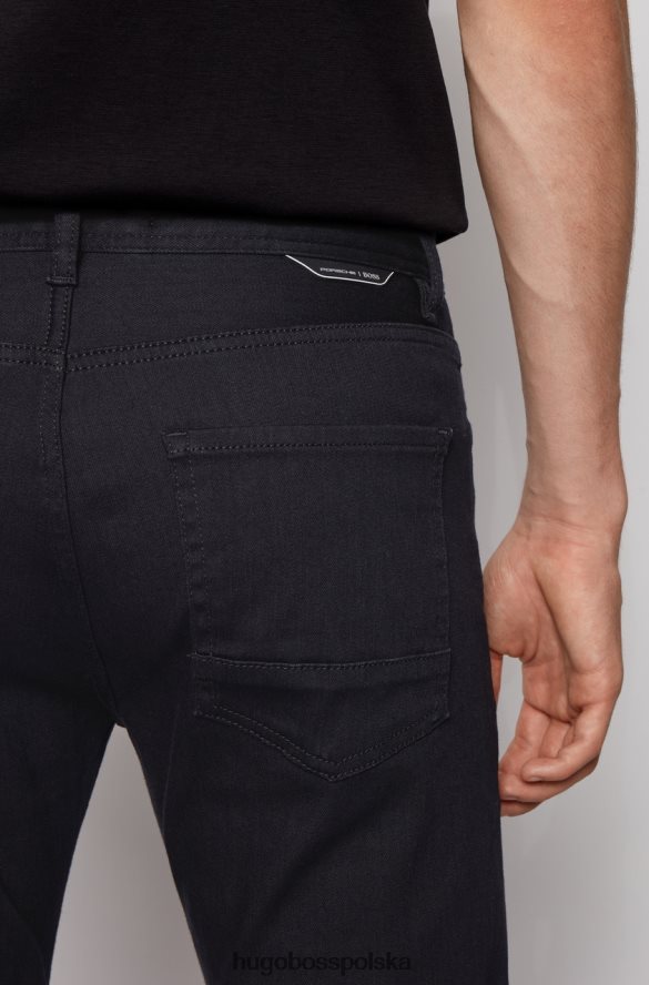 Hugo Boss dżinsy zwężane 50437961 czarne czarny R0X0H6349