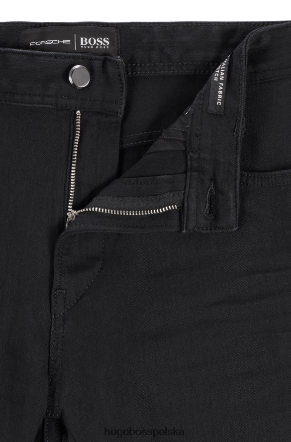 Hugo Boss dżinsy zwężane 50437961 czarne czarny R0X0H6349