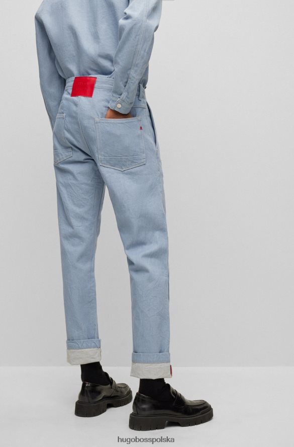 Hugo Boss hugo | Replay Dżinsy typu boyfriend z jasnoniebieskiego elastycznego denimu jasny niebieski R0X0H64327