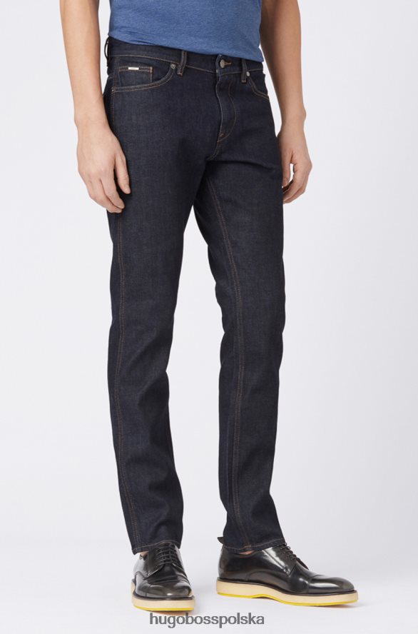 Hugo Boss jeans - delaware3 - 50400062 granatowy marynarka wojenna R0X0H6448
