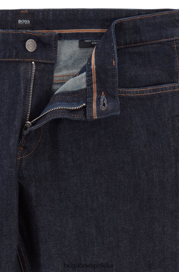 Hugo Boss jeans - delaware3 - 50400062 granatowy marynarka wojenna R0X0H6448