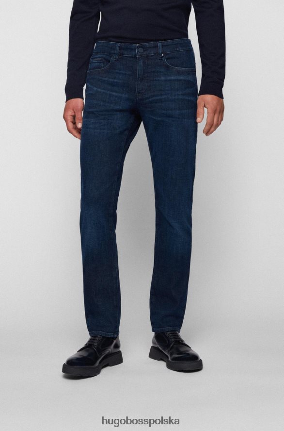 Hugo Boss jeansy delaware 50458110 granatowe marynarka wojenna R0X0H6189