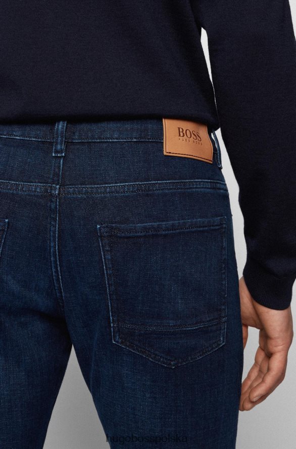 Hugo Boss jeansy delaware 50458110 granatowe marynarka wojenna R0X0H6189