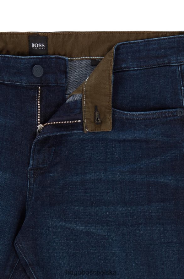 Hugo Boss jeansy delaware 50458110 granatowe marynarka wojenna R0X0H6189