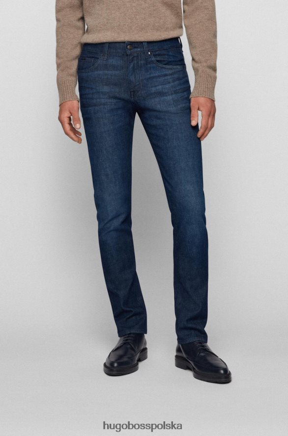 Hugo Boss jeansy delaware 50458124 granatowe marynarka wojenna R0X0H6190