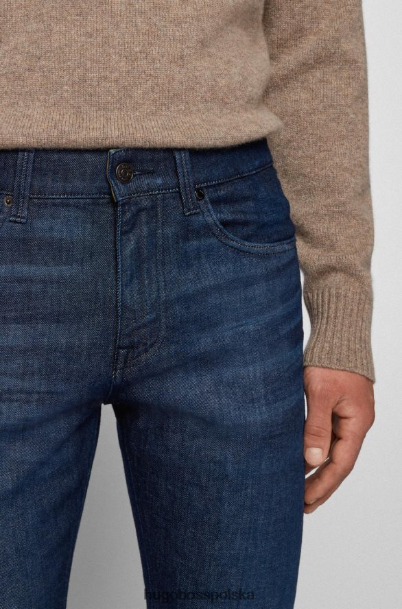 Hugo Boss jeansy delaware 50458124 granatowe marynarka wojenna R0X0H6190