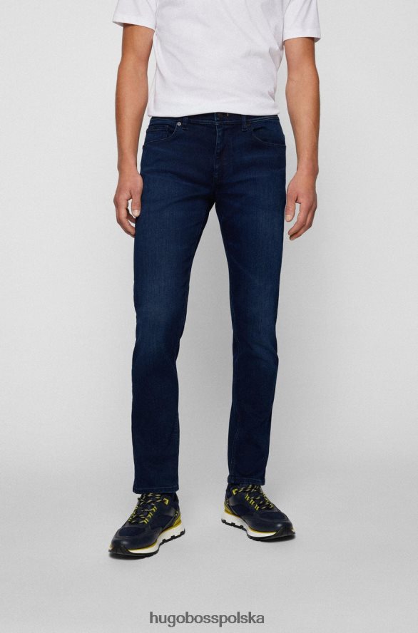 Hugo Boss jeansy delaware 50458351 ciemnoniebieskie ciemny niebieski R0X0H6219