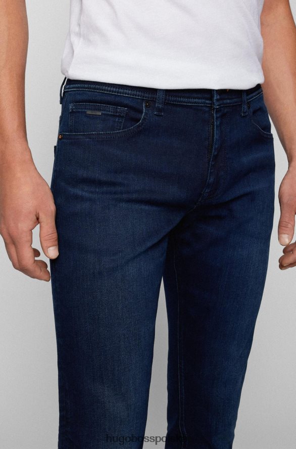 Hugo Boss jeansy delaware 50458351 ciemnoniebieskie ciemny niebieski R0X0H6219