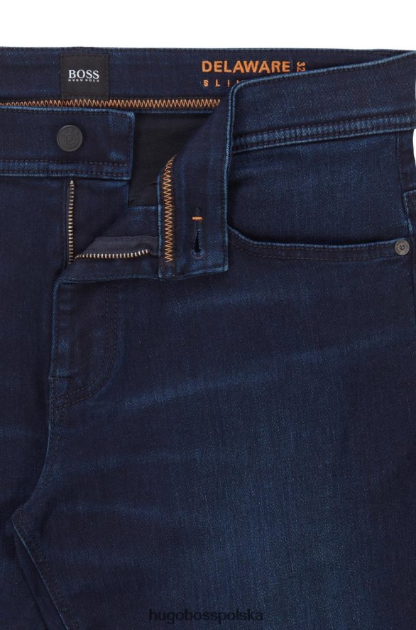Hugo Boss jeansy delaware 50458351 ciemnoniebieskie ciemny niebieski R0X0H6219