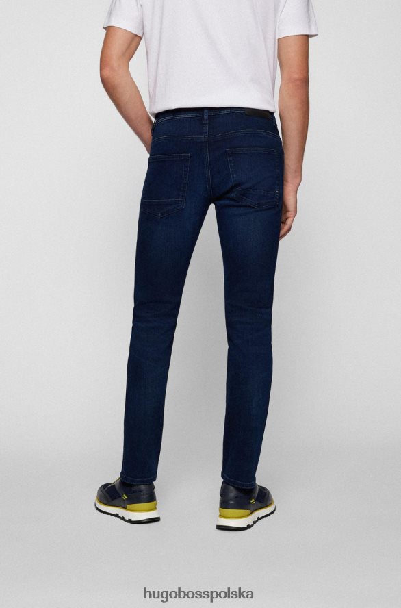 Hugo Boss jeansy delaware 50458351 ciemnoniebieskie ciemny niebieski R0X0H6219