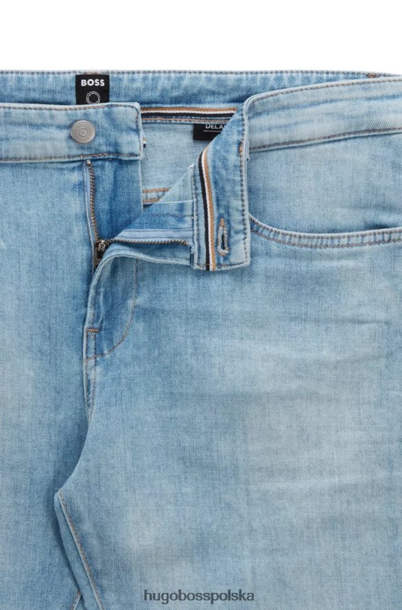Hugo Boss jeansy delaware 50473016 jasnoniebieskie jasny niebieski R0X0H69