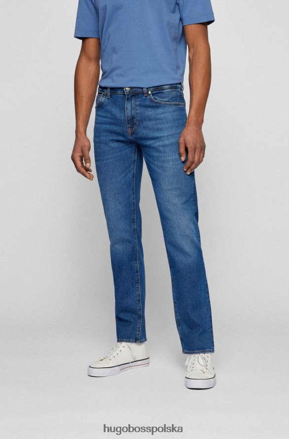 Hugo Boss jeansy maine3 nr 50470538 niebieskie niebieski R0X0H6151