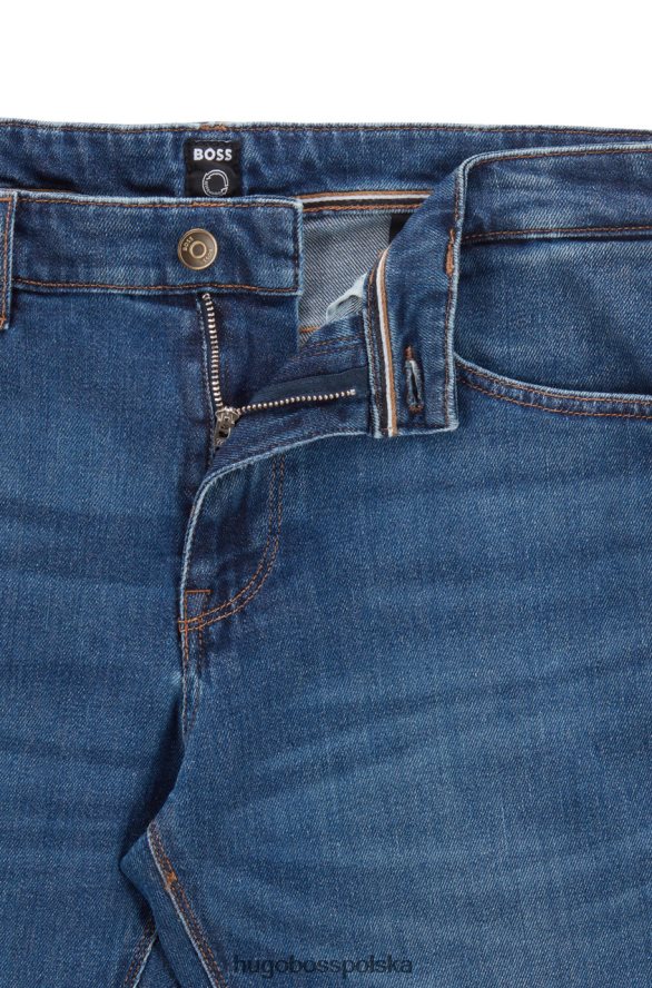 Hugo Boss jeansy maine3 nr 50470538 niebieskie niebieski R0X0H6151