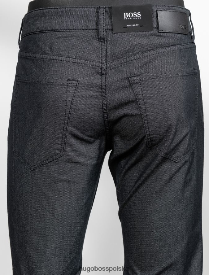 Hugo Boss jeansy maine 50405334 czarne czarny R0X0H6393