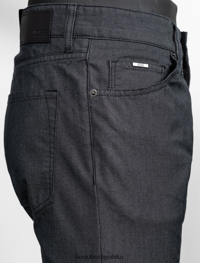 Hugo Boss jeansy maine 50405334 czarne czarny R0X0H6393