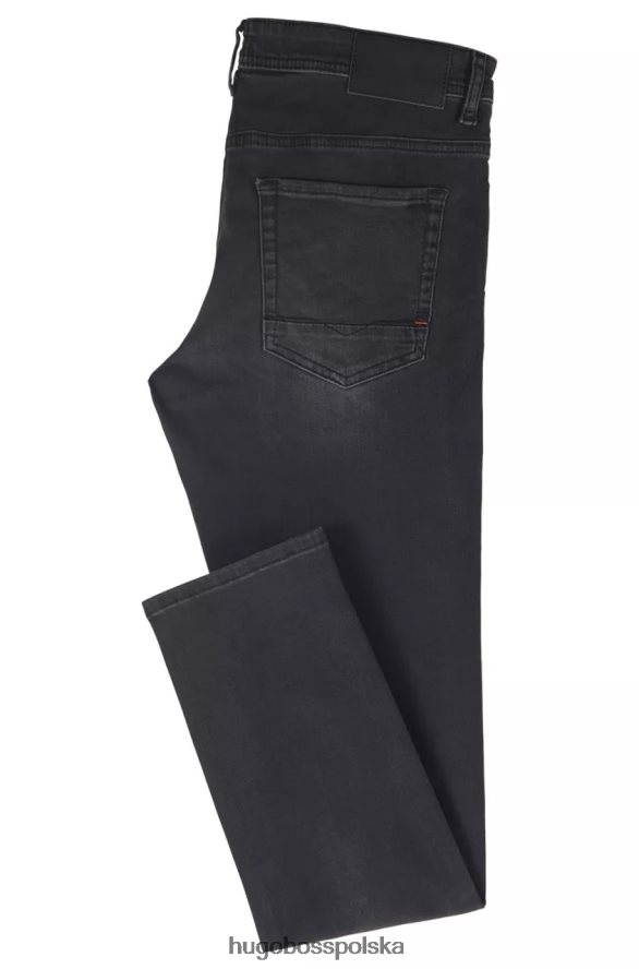 Hugo Boss jeansy taber 50389630 czarne czarny R0X0H6269