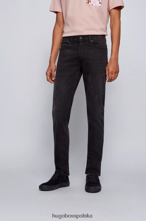 Hugo Boss jeansy taber 50389630 czarne czarny R0X0H6269