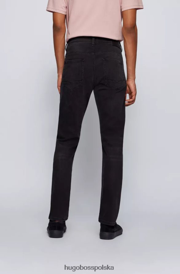 Hugo Boss jeansy taber 50389630 czarne czarny R0X0H6269
