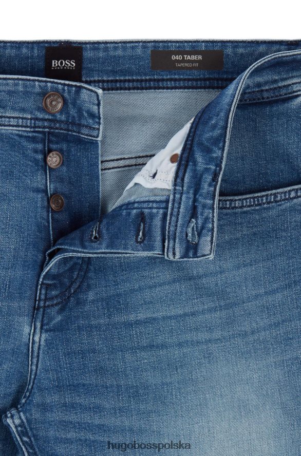 Hugo Boss jeansy taber 50389640 niebieskie niebieski R0X0H6277