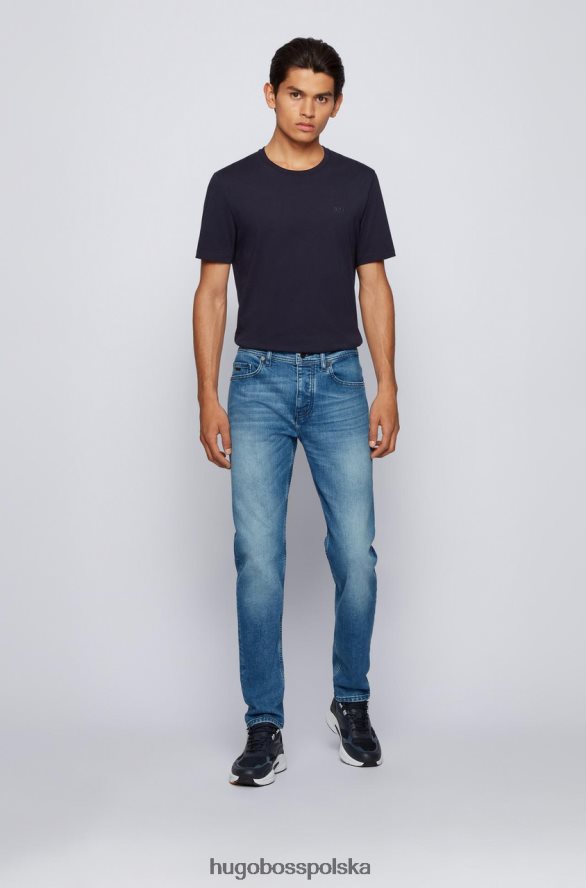 Hugo Boss jeansy taber 50389640 niebieskie niebieski R0X0H6277