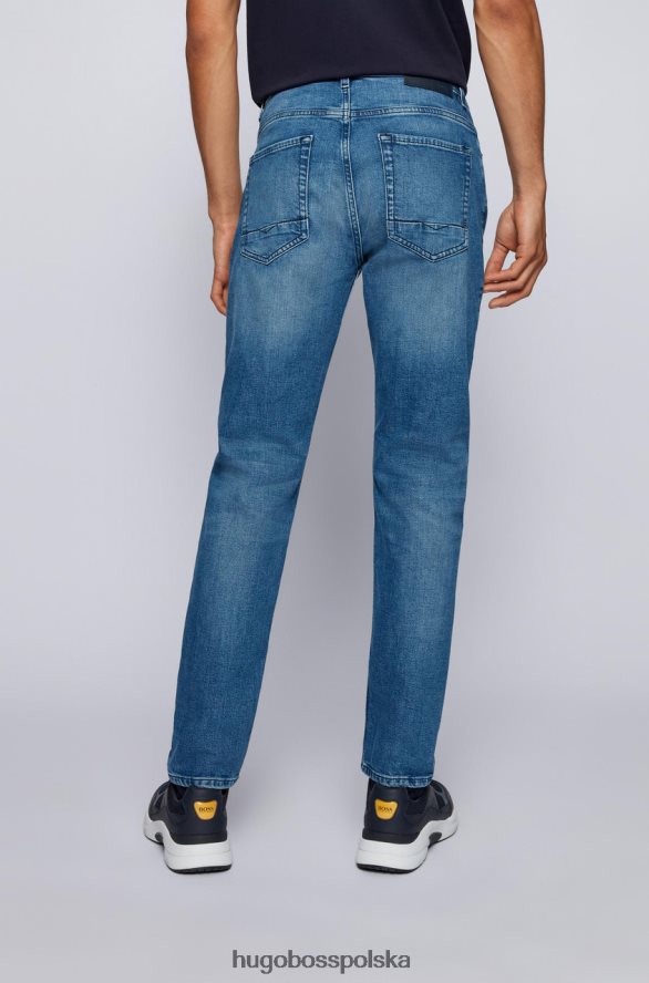Hugo Boss jeansy taber 50389640 niebieskie niebieski R0X0H6277