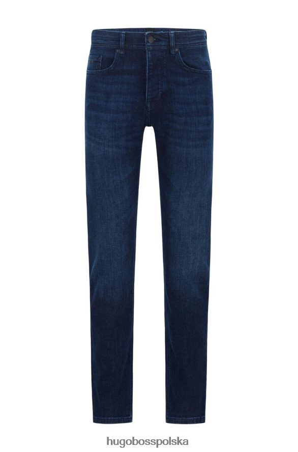 Hugo Boss jeansy taber 50389666 granatowe marynarka wojenna R0X0H6278