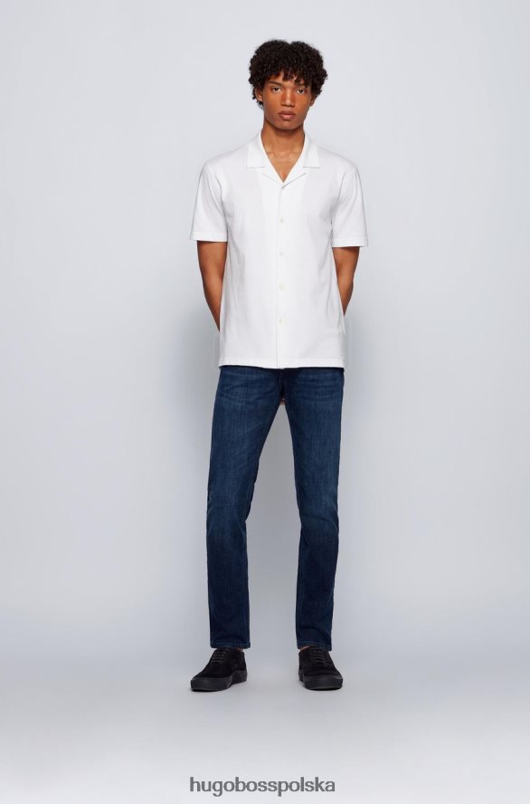 Hugo Boss jeansy taber 50389666 granatowe marynarka wojenna R0X0H6278