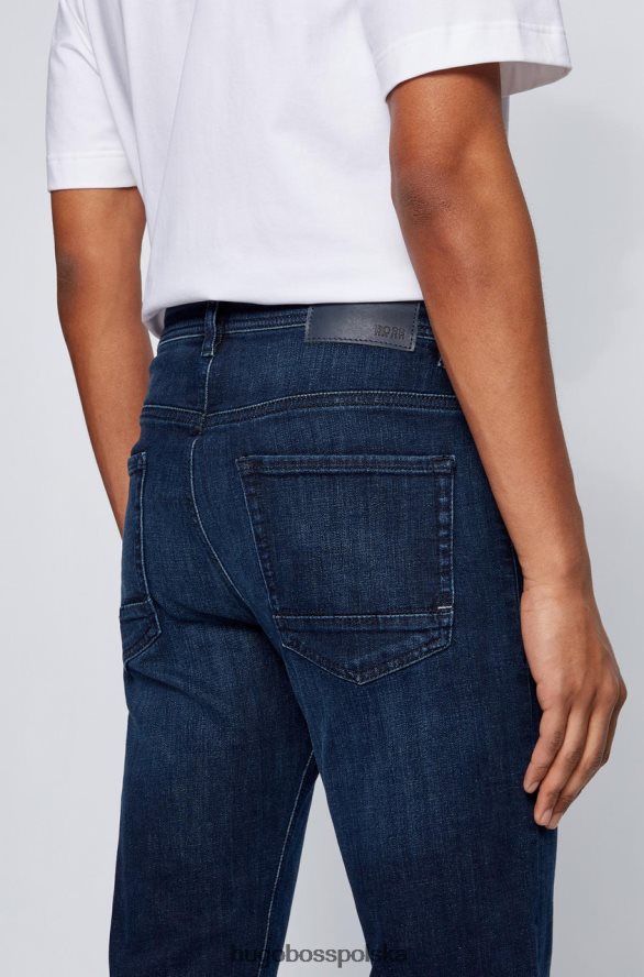 Hugo Boss jeansy taber 50389666 granatowe marynarka wojenna R0X0H6278