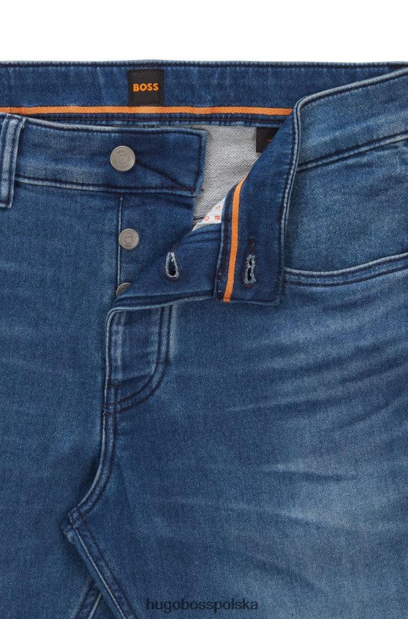 Hugo Boss jeansy taber 50468675 ciemnoniebieskie ciemny niebieski R0X0H6102
