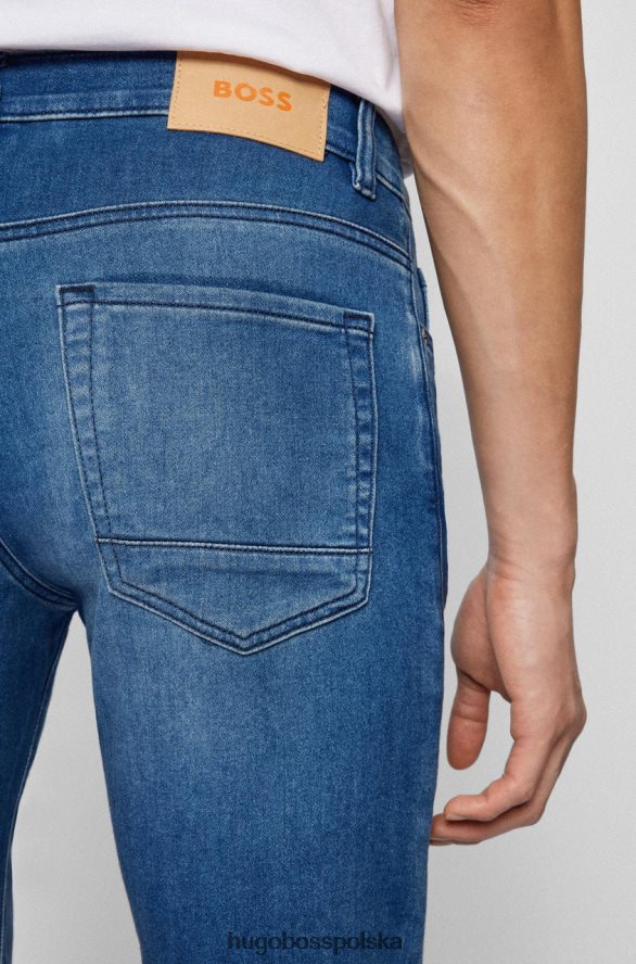 Hugo Boss jeansy taber 50468675 ciemnoniebieskie ciemny niebieski R0X0H6102