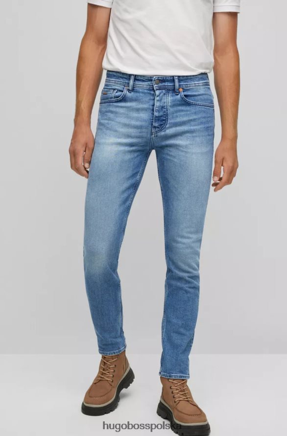 Hugo Boss jeansy taber nr 50470535 niebieskie niebieski R0X0H624
