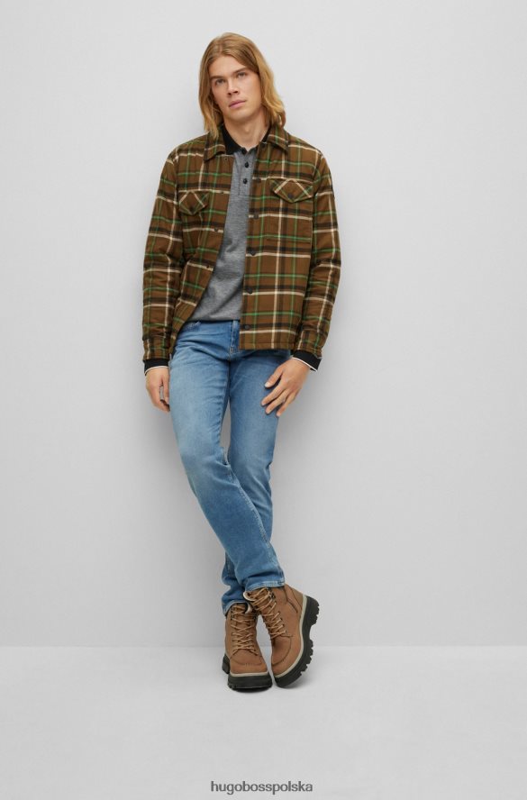 Hugo Boss niebieskie dżinsy slim-fit z dzianiny jeansowej hugo w kolorze średniego błękitu niebieski R0X0H63392