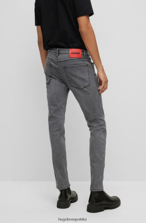 Hugo Boss wyjątkowo wąskie dżinsy w kolorze średnioszarym, ze stretchem, hugo w kolorze szarym szary R0X0H63764