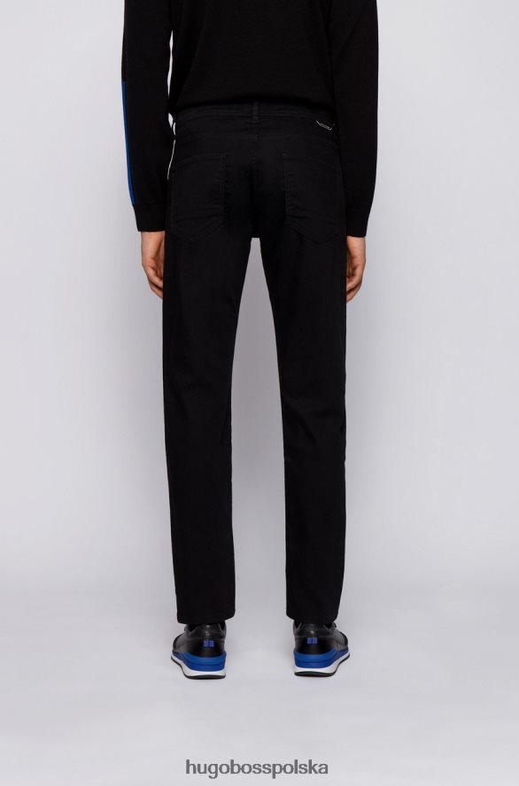 Hugo Boss x porsche jeans z taperacją 50449721 czarny czarny R0X0H6305