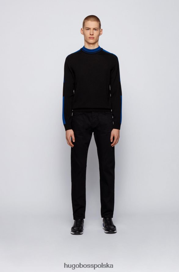 Hugo Boss x porsche jeans z taperacją 50449721 czarny czarny R0X0H6305