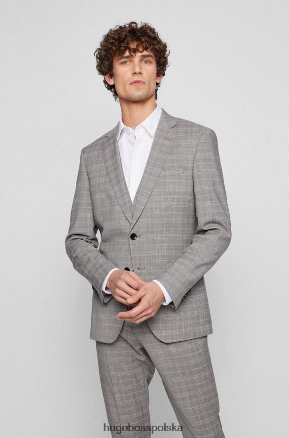 Hugo Boss Garnitur 3-częściowy h-huge 50468922 szary szary R0X0H6112