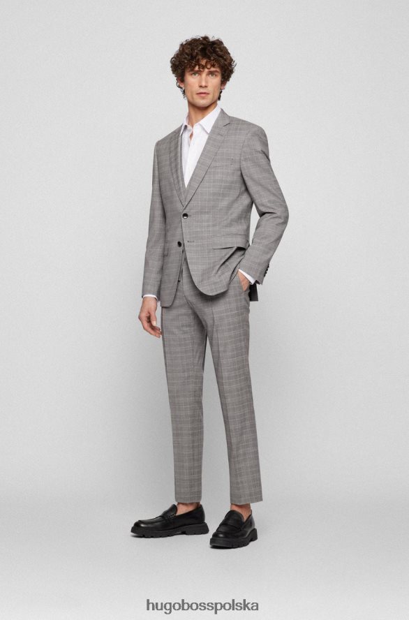 Hugo Boss Garnitur 3-częściowy h-huge 50468922 szary szary R0X0H6112